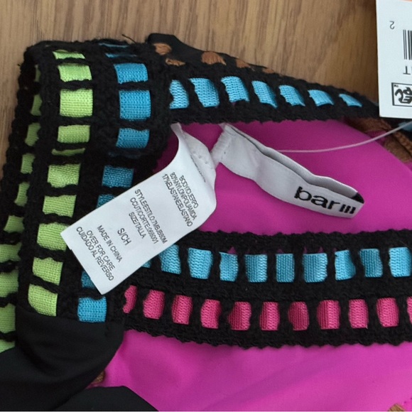 Bar III Be Weave It Bikini Bra Top - Picture 4 of 4